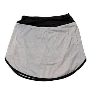 Simply Southern Sz M Women's Skirt Skort Tennis Golf Heather Gray Black